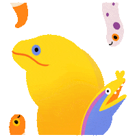 Happy Marine Life Sticker by pikaole