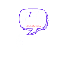 MindfulVibing happy head brain calm Sticker