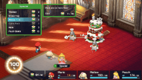 GamerGuides giphygifmaker super mario rpg extra-fancy bundt and raspberry sleeping the tortes GIF