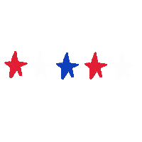 4Th Of July Stars Sticker