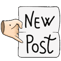New Post Hand Sticker