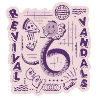 Costa Rica Pizza Sticker by REVIVALSTREETWEAR