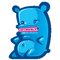 KIWIE talking graffiti street art cute bear Sticker
