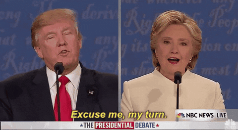 donald trump excuse me my turn GIF by Election 2016