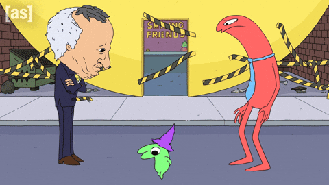 Scared Circle GIF by Adult Swim