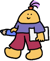 Happy Drawing Sticker by Ruppert Tellac