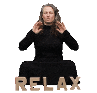 Relax Breathe Sticker by Balancea