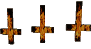 Satan Inverted Cross Sticker