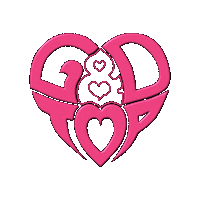 chel_seunghyun love heart pink top Sticker