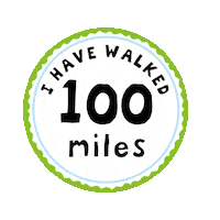 I Have Walked 100 Miles Sticker by Little Trekkers