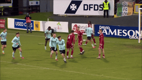 Celebration Congratulations GIF by Cliftonville Football Club