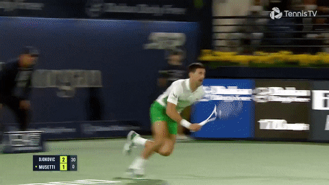 Blazing Running Man GIF by Tennis TV