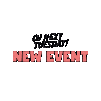 Tuesdays New Event Sticker by Brighton ROX