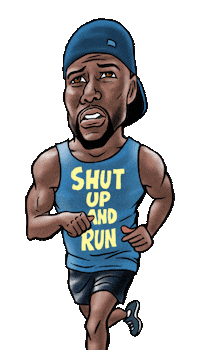 Just Do It Running Sticker by eBibs