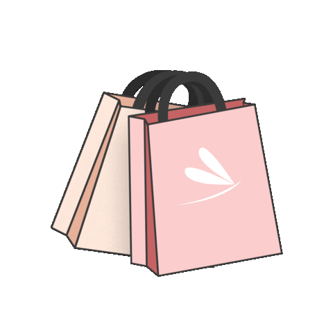 Shopping Bag Sticker by Bleu Libellule