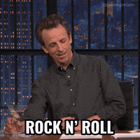 Rock And Roll GIF by Late Night with Seth Meyers