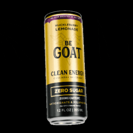 Clean Energy Drink GIF by DrinkBeGOAT