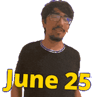 25 June Sticker