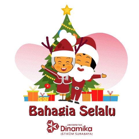 Happy Christmas Sticker by UNIVERSITAS DINAMIKA