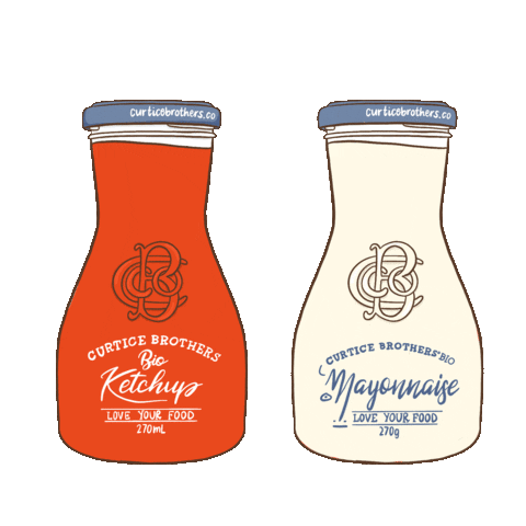 Curticebrothers cheers ketchup mayonnaise curtice brothers Sticker