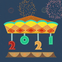 chr1st1n4jin 2021 newyear happynewyear firework GIF