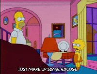 homer simpson running GIF