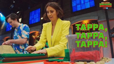 Tapping Channel 9 GIF by LEGO Masters Australia