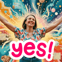 Yes GIF by Theresa Lear Levine
