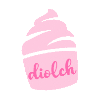 Diolch Cacen Sticker