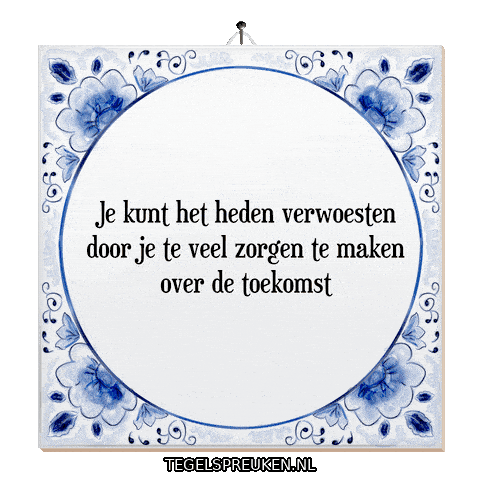 Focus Moment Sticker by Tegelspreuken.nl