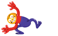 Happy Freakout Sticker by Neil Sanders