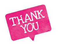Thanks Thank You Sticker by Maza