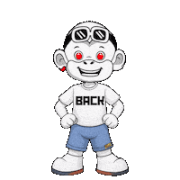 Glow Up Back Again Sticker by Zhot