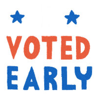 Vote Early Election 2020 Sticker by Art of Voting Early