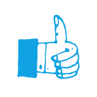 stbv up top check thumbs Sticker