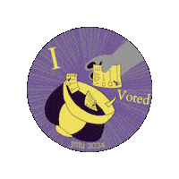 I Voted Sticker Go Dukes Sticker by James Madison University