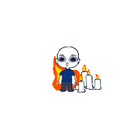 Hiding Pain Sticker by ironbrij