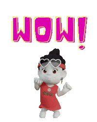 Girl Wow Sticker by Zhotcita
