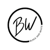 BlackandWhitee logo black stickers canada Sticker