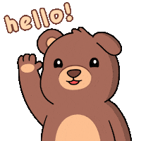 Wave Hello Sticker by BEARISH