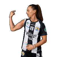 Strong Woman Handball Sticker by Club Balonmano Femenino Málaga Costa del Sol