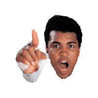 muhammad ali fighting STICKER by imoji