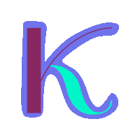 SignoritaChocolita red typography k wiggle Sticker