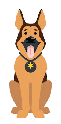 K-9 Dog Sticker by Orange County Sheriff's Dept