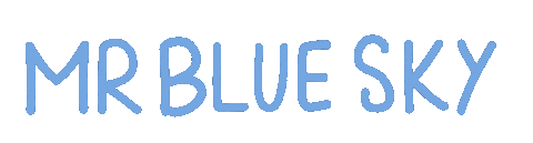 Blue Sky Summer Sticker