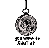 Hush Shut Up Sticker