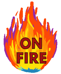 On Fire Sticker
