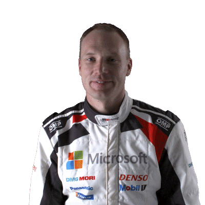 happy jari matti latvala Sticker by FIA World Rally Championship