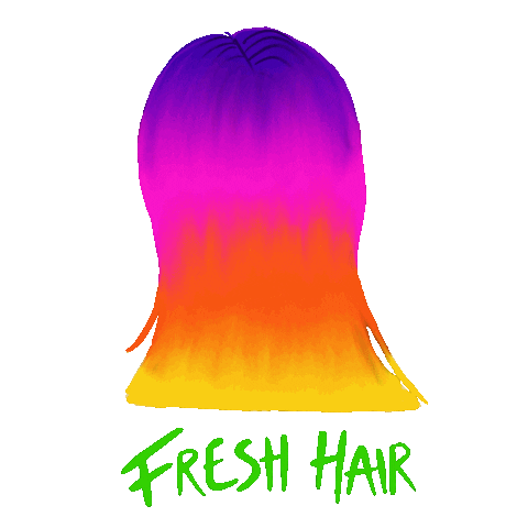withersjess giphyupload rainbow hair pride Sticker