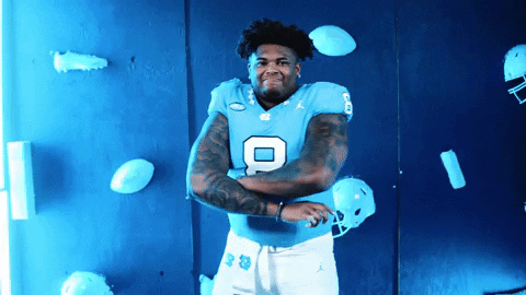 North Carolina Football GIF by UNC Tar Heels